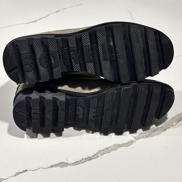 Sorel Grey Taupe Waterproof Suede Leather Ankle Boots Booties  NL3157-052 Gray 9 - Picture 12 of 13